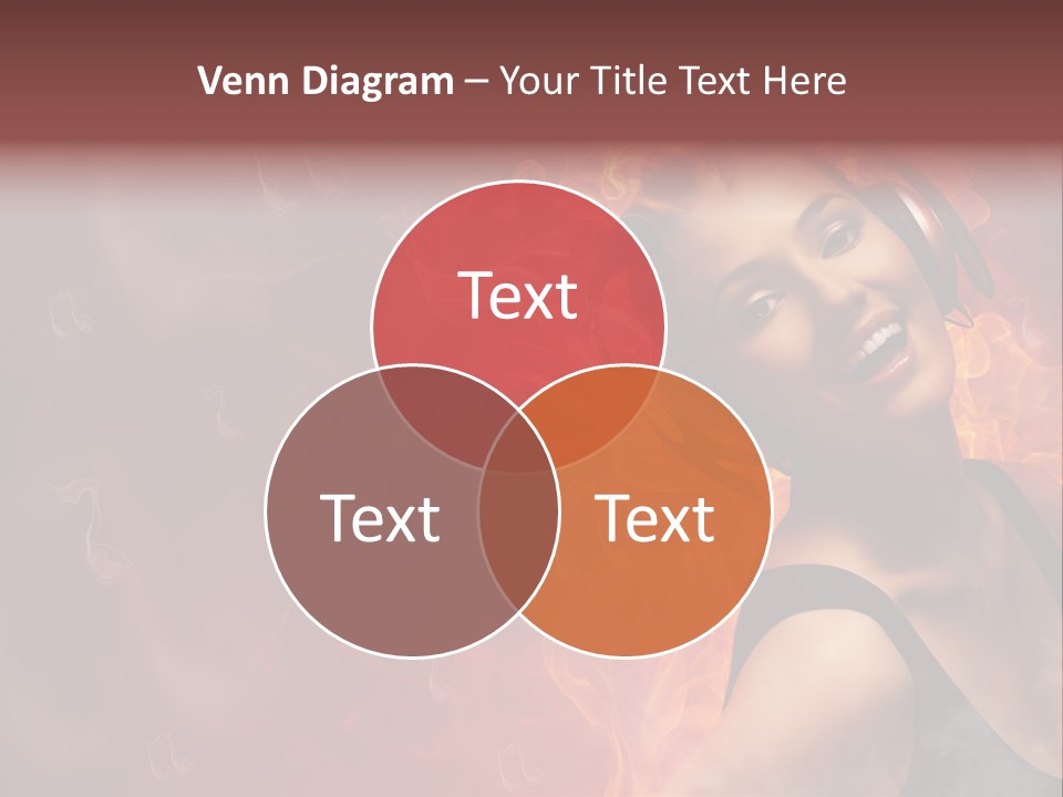 Women People Dark PowerPoint Template