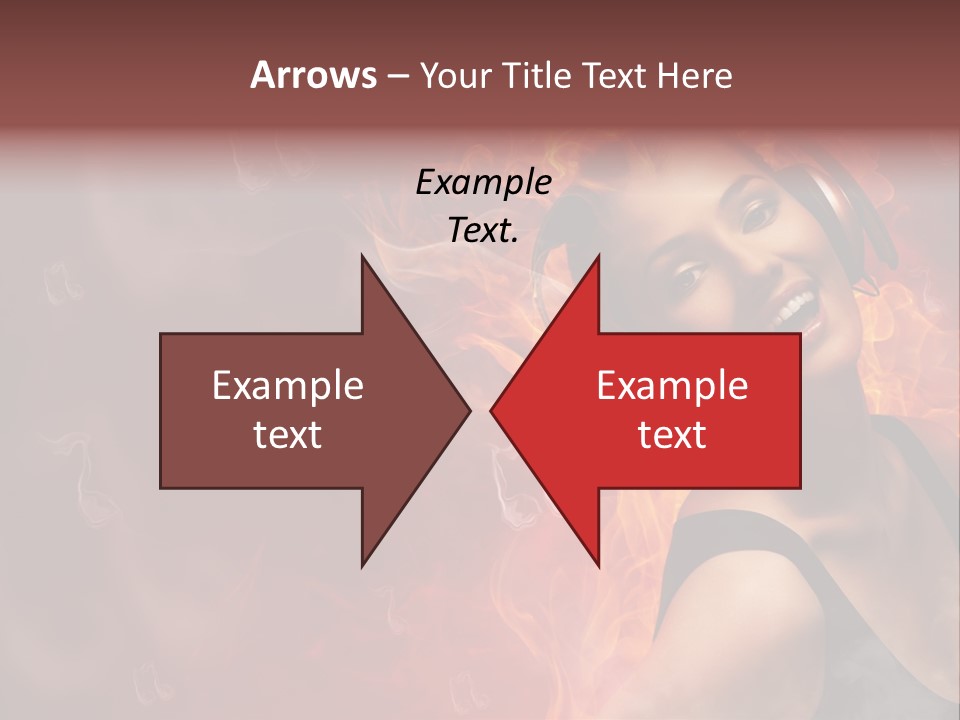 Women People Dark PowerPoint Template