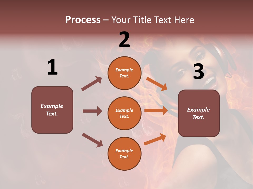 Women People Dark PowerPoint Template