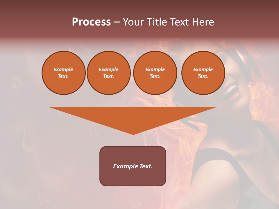 Women People Dark PowerPoint Template