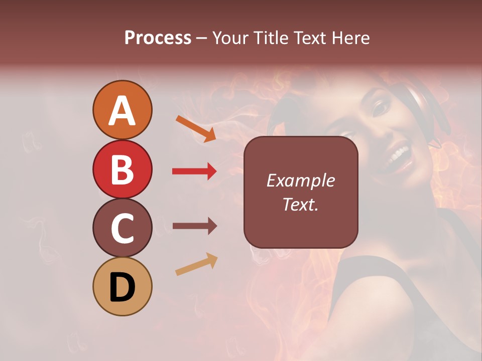 Women People Dark PowerPoint Template