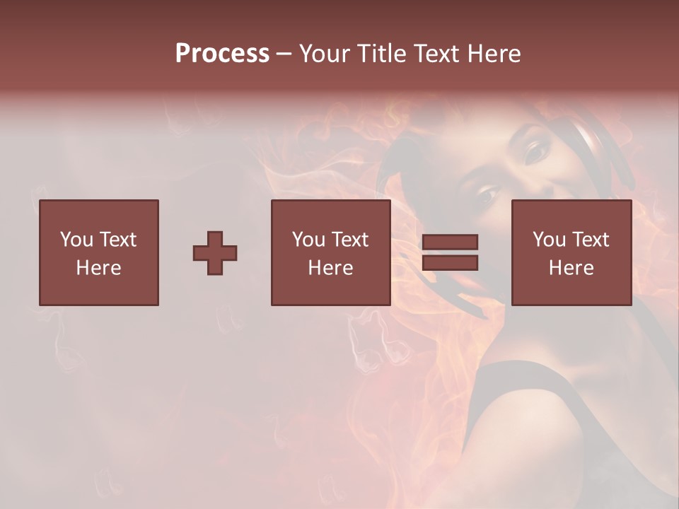 Women People Dark PowerPoint Template