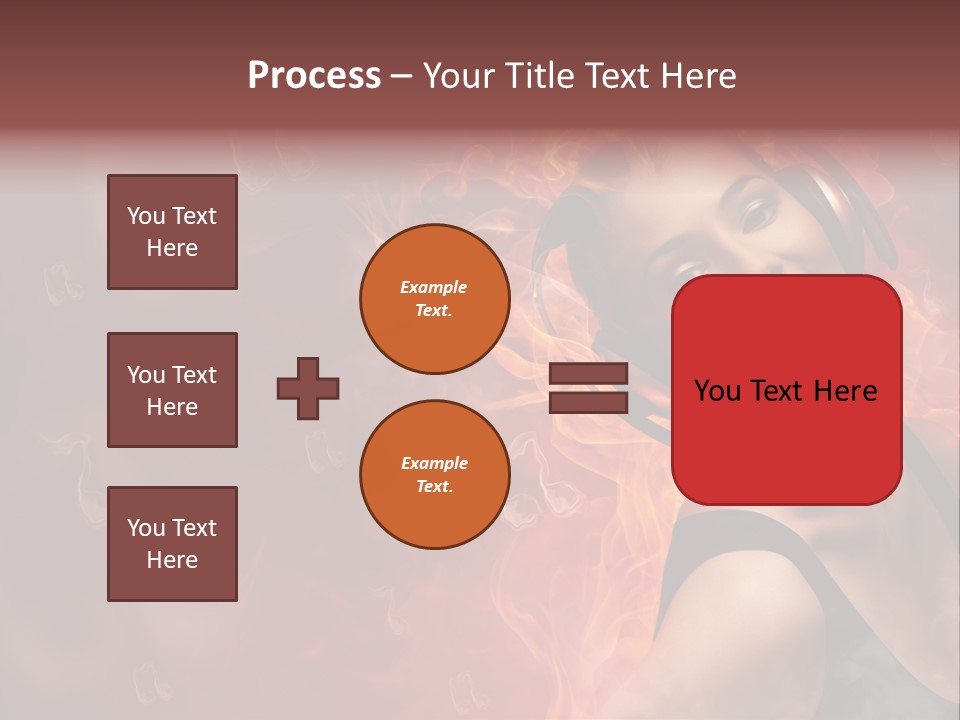 Women People Dark PowerPoint Template