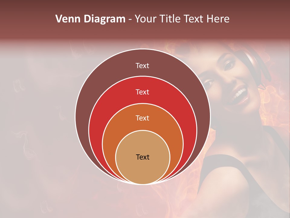 Women People Dark PowerPoint Template
