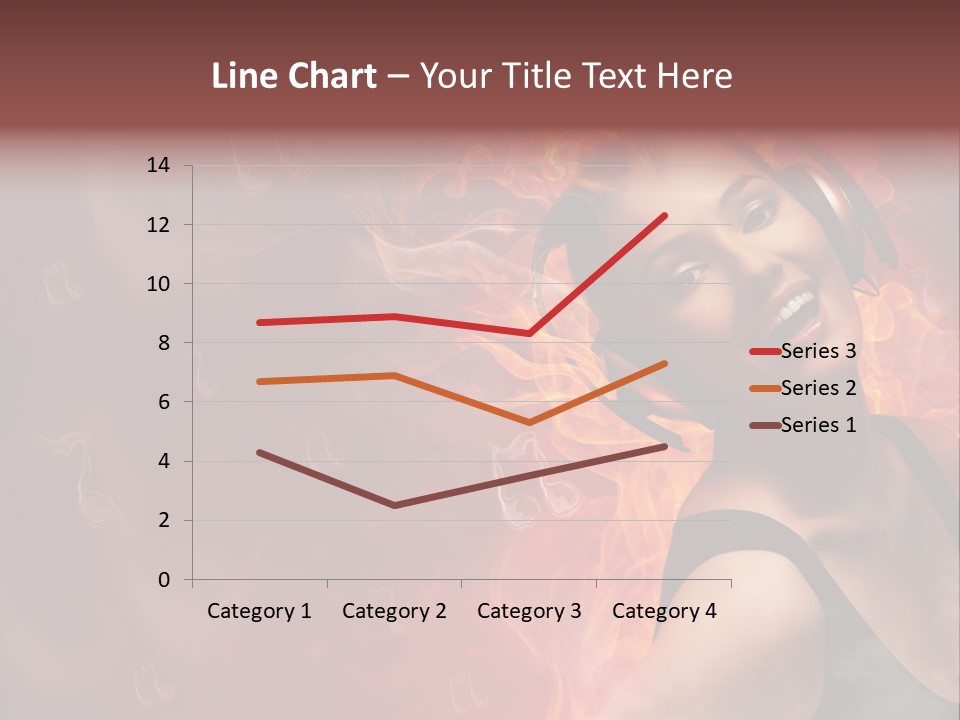 Women People Dark PowerPoint Template