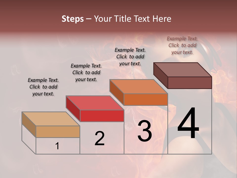 Women People Dark PowerPoint Template