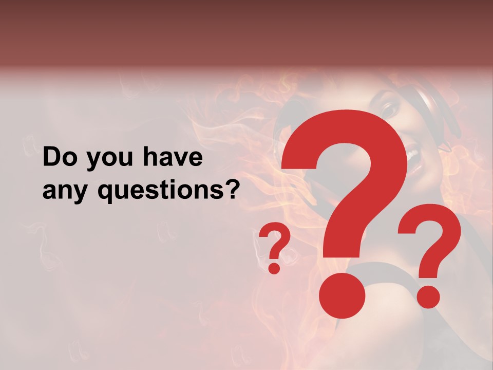Women People Dark PowerPoint Template