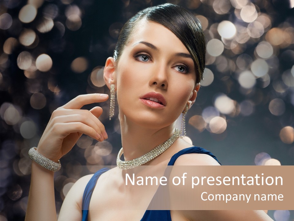 Portrait Shiny Young PowerPoint Template