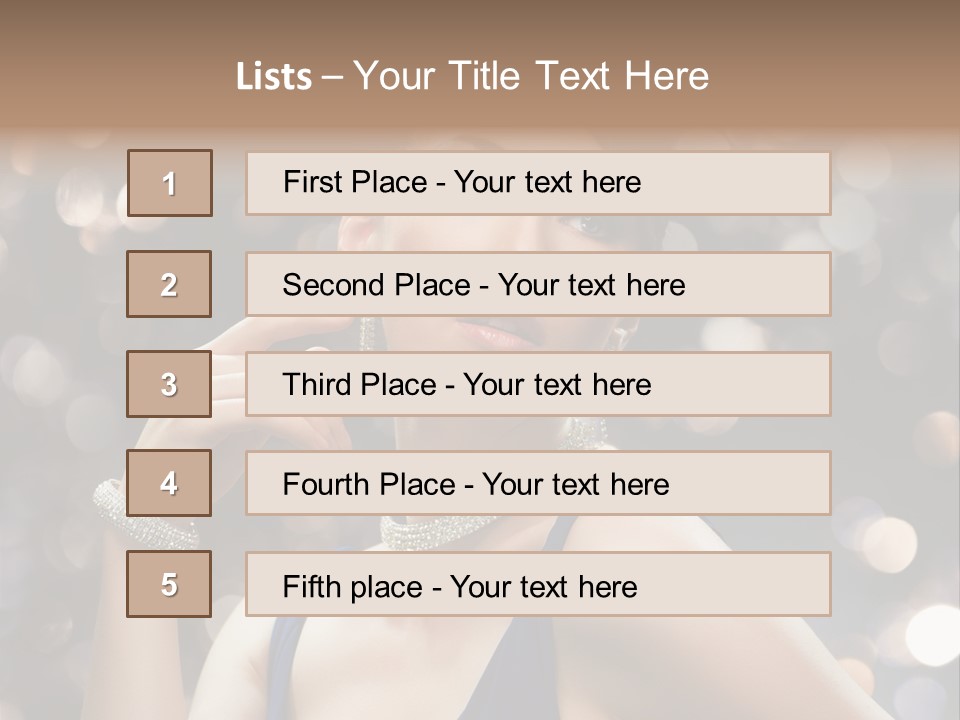 Portrait Shiny Young PowerPoint Template