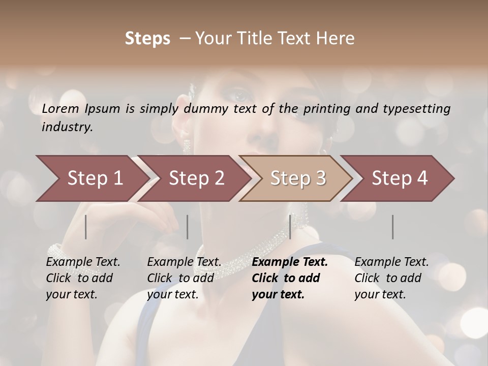 Portrait Shiny Young PowerPoint Template