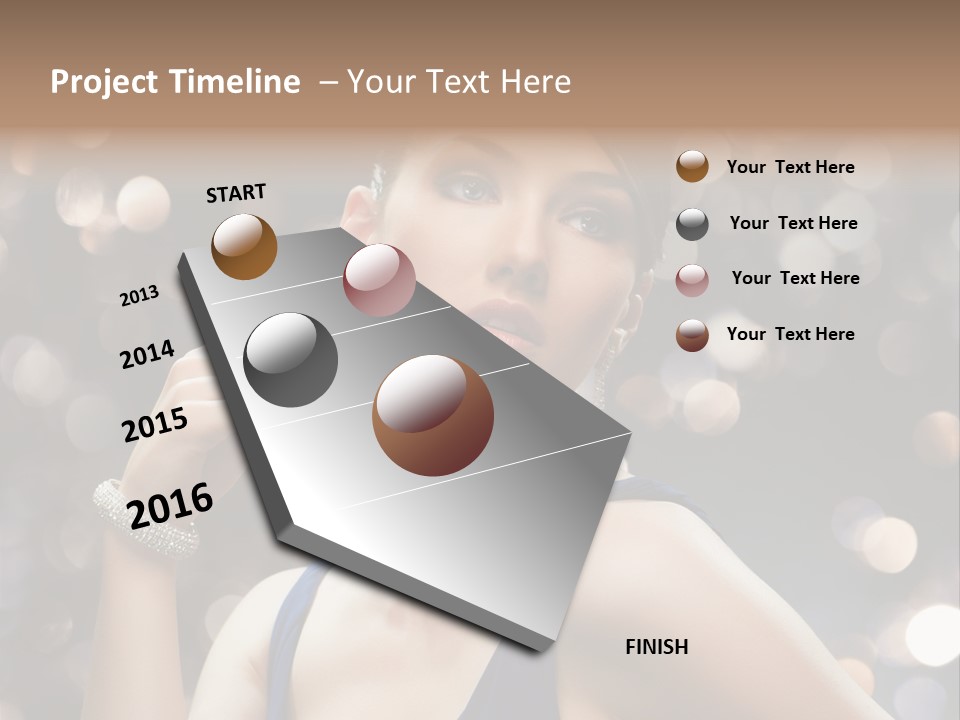 Portrait Shiny Young PowerPoint Template