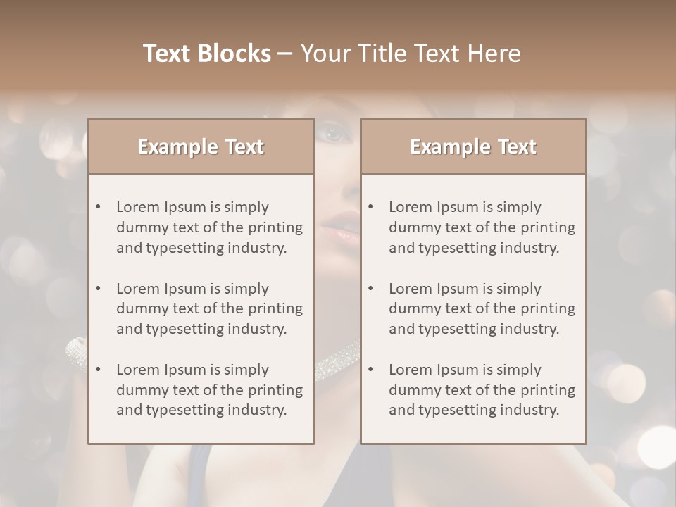 Portrait Shiny Young PowerPoint Template