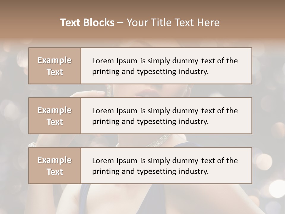 Portrait Shiny Young PowerPoint Template