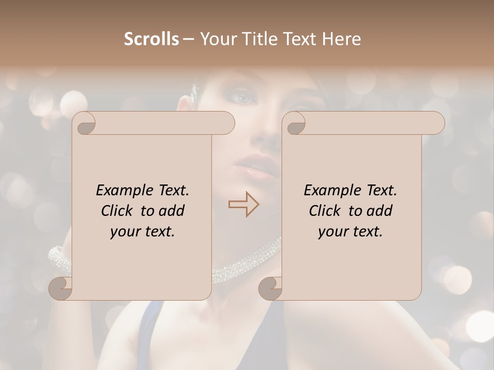 Portrait Shiny Young PowerPoint Template