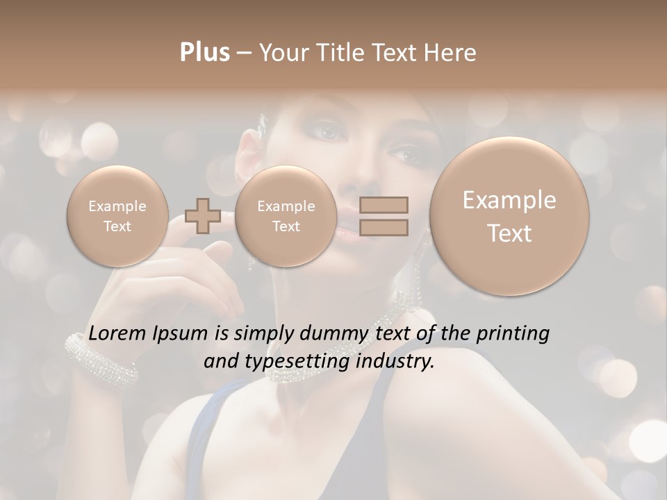 Portrait Shiny Young PowerPoint Template