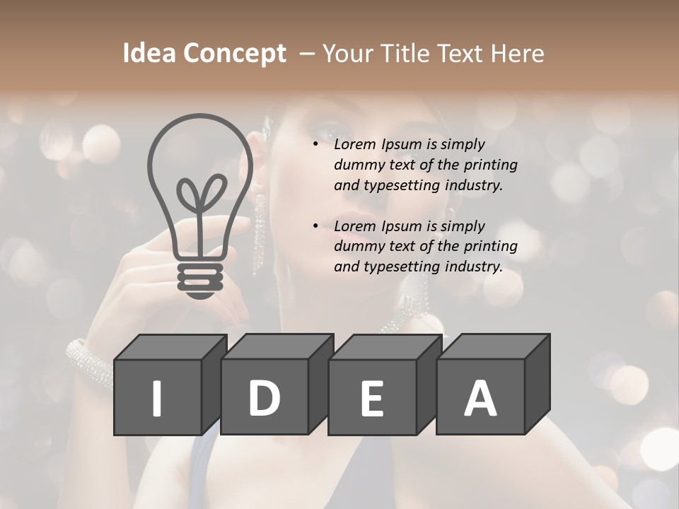 Portrait Shiny Young PowerPoint Template