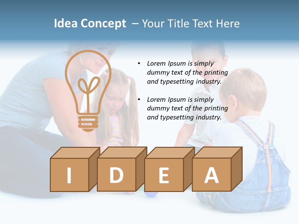 Toy Construction Kid PowerPoint Template