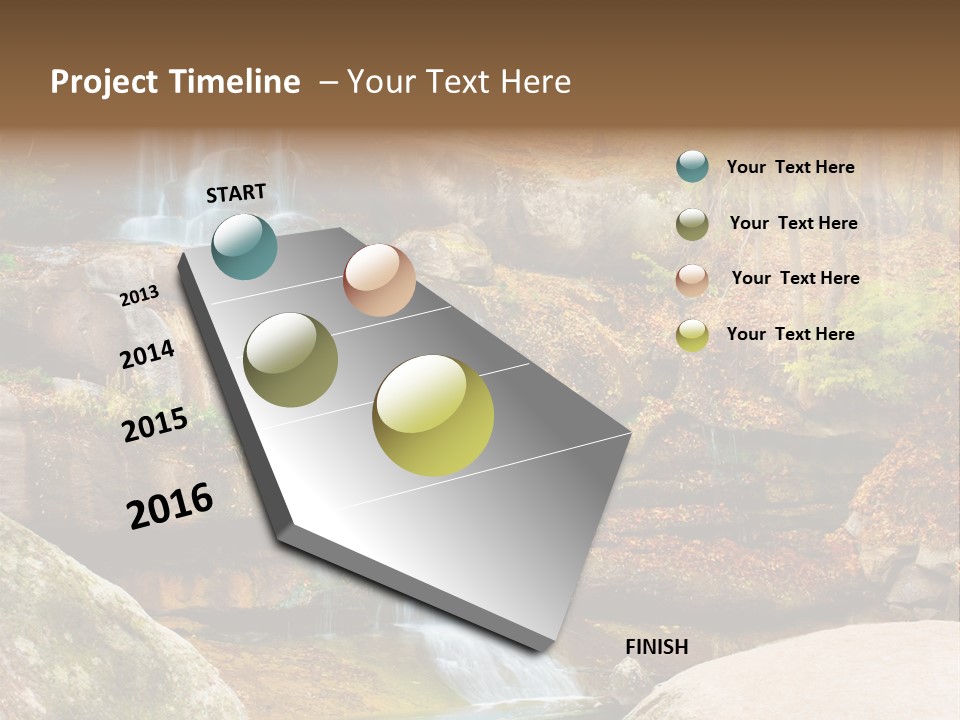 Yellow Pond Ukrainian PowerPoint Template