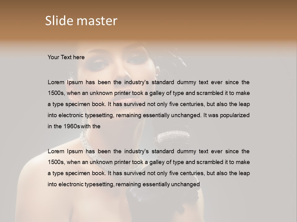 Art Sensuality Fascinating PowerPoint Template