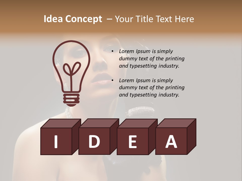 Art Sensuality Fascinating PowerPoint Template