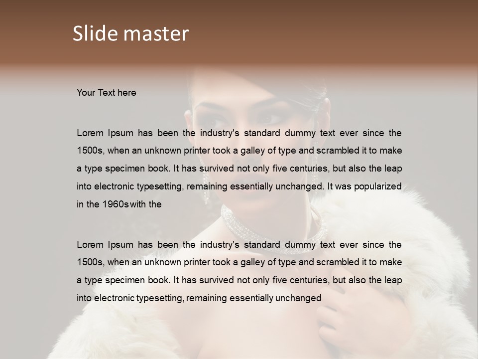 Person Women Sensuality PowerPoint Template