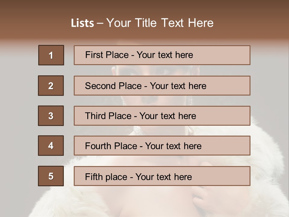 Person Women Sensuality PowerPoint Template