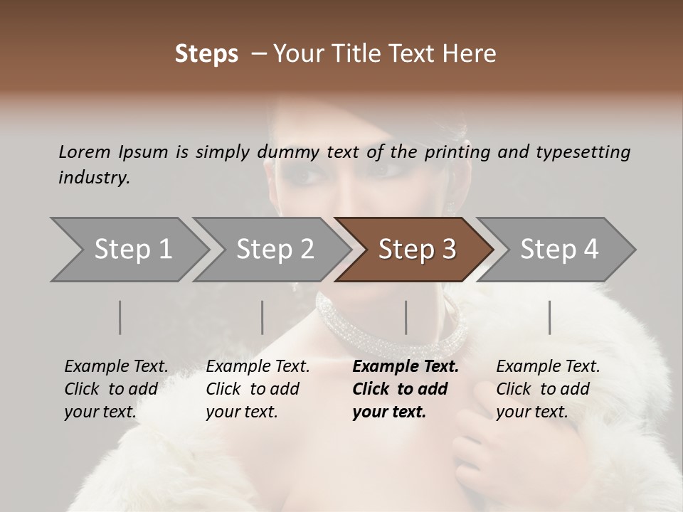 Person Women Sensuality PowerPoint Template