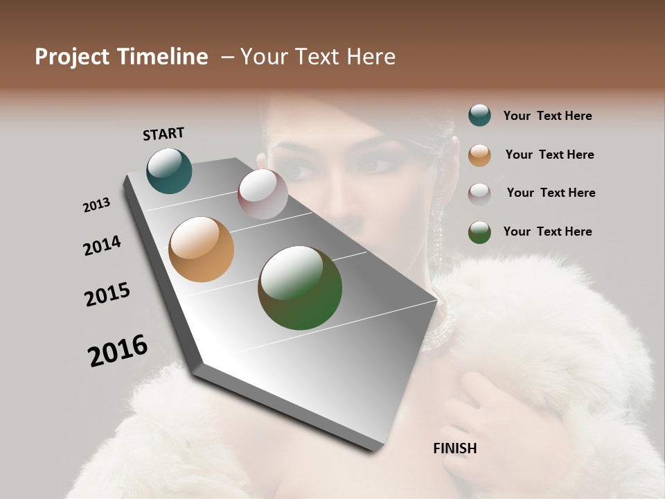 Person Women Sensuality PowerPoint Template