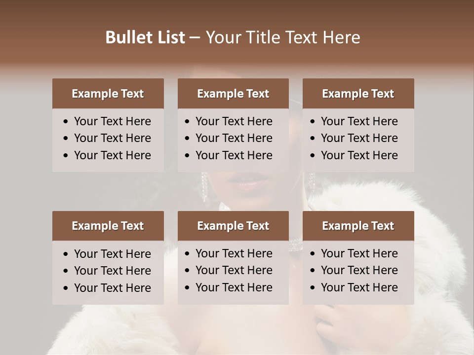 Person Women Sensuality PowerPoint Template