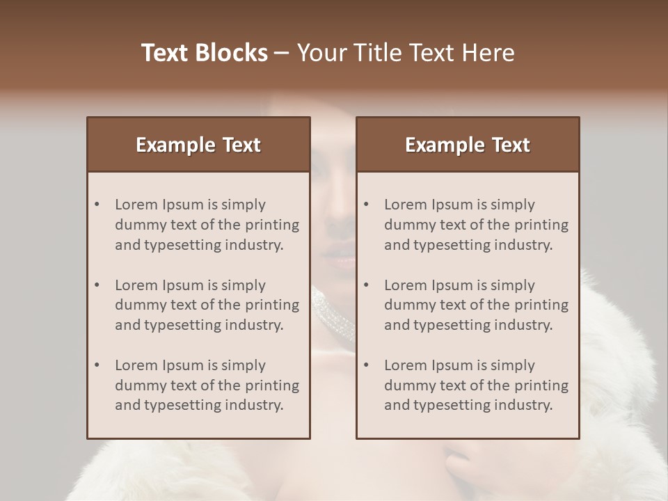 Person Women Sensuality PowerPoint Template