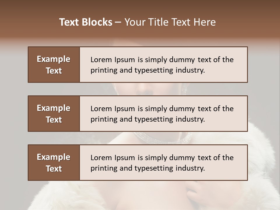 Person Women Sensuality PowerPoint Template