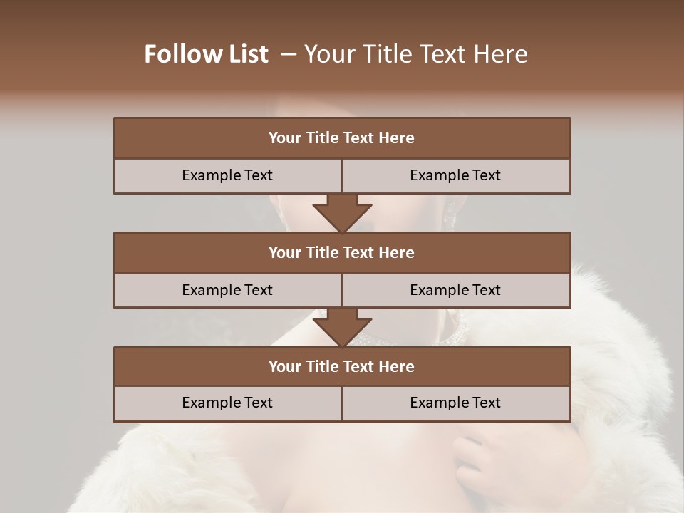 Person Women Sensuality PowerPoint Template