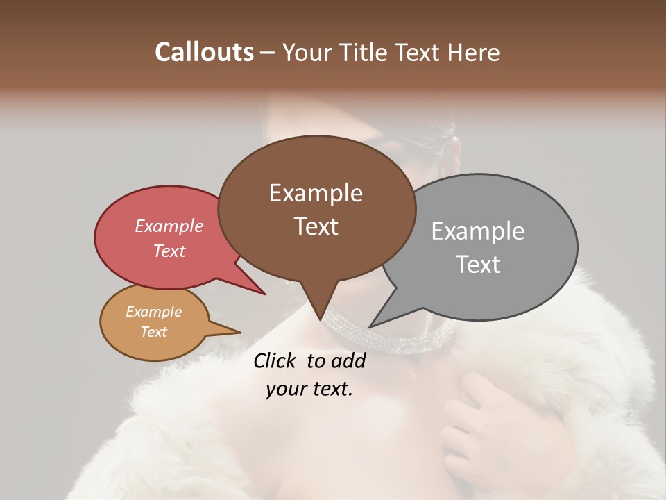 Person Women Sensuality PowerPoint Template