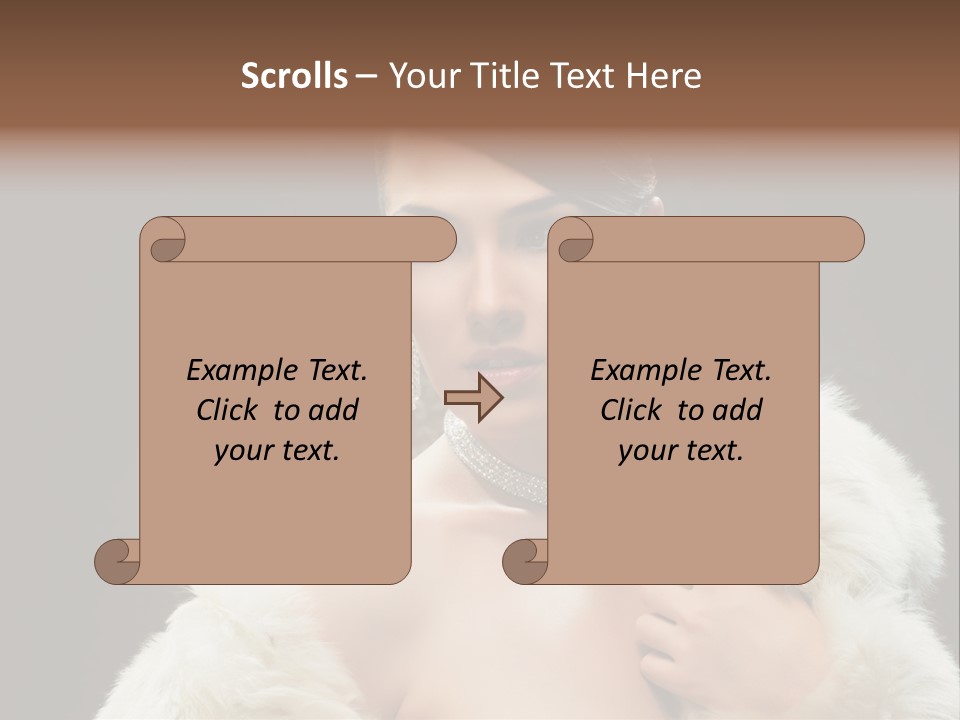 Person Women Sensuality PowerPoint Template