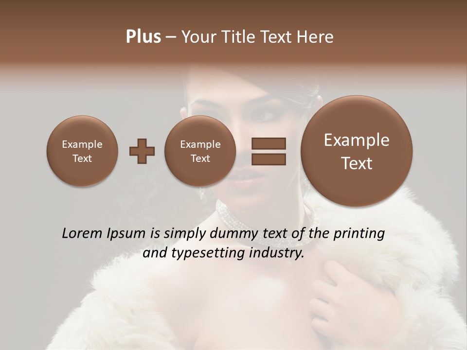 Person Women Sensuality PowerPoint Template