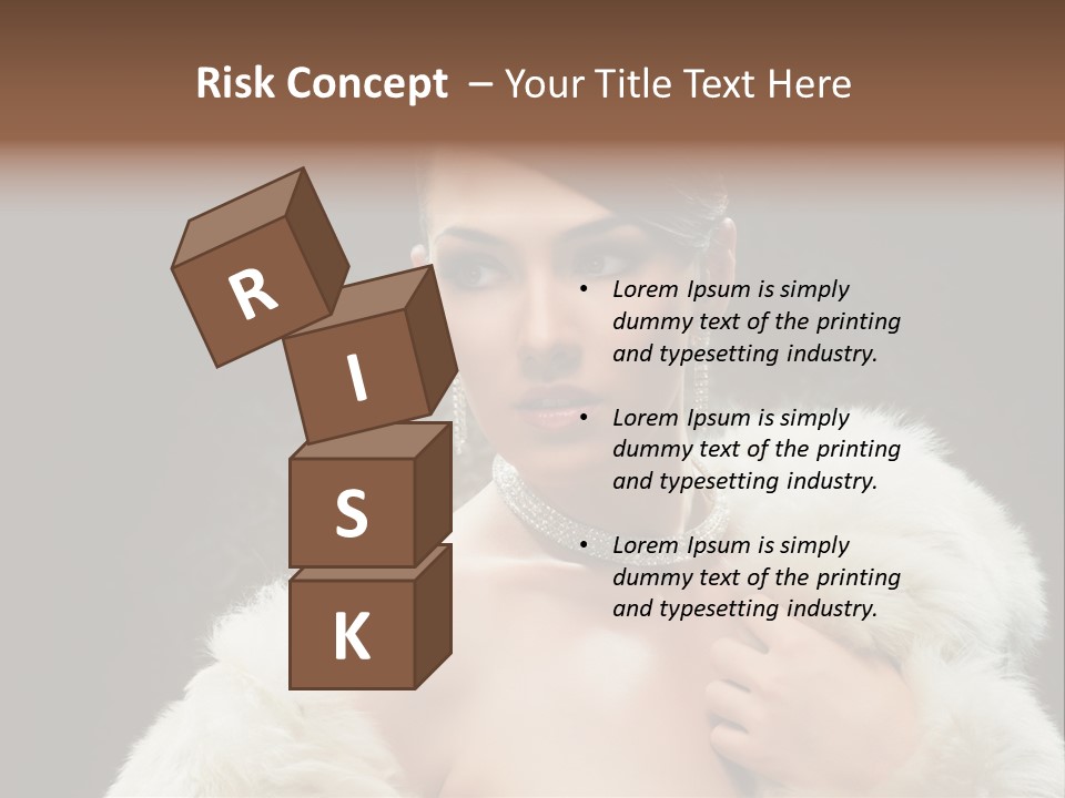 Person Women Sensuality PowerPoint Template