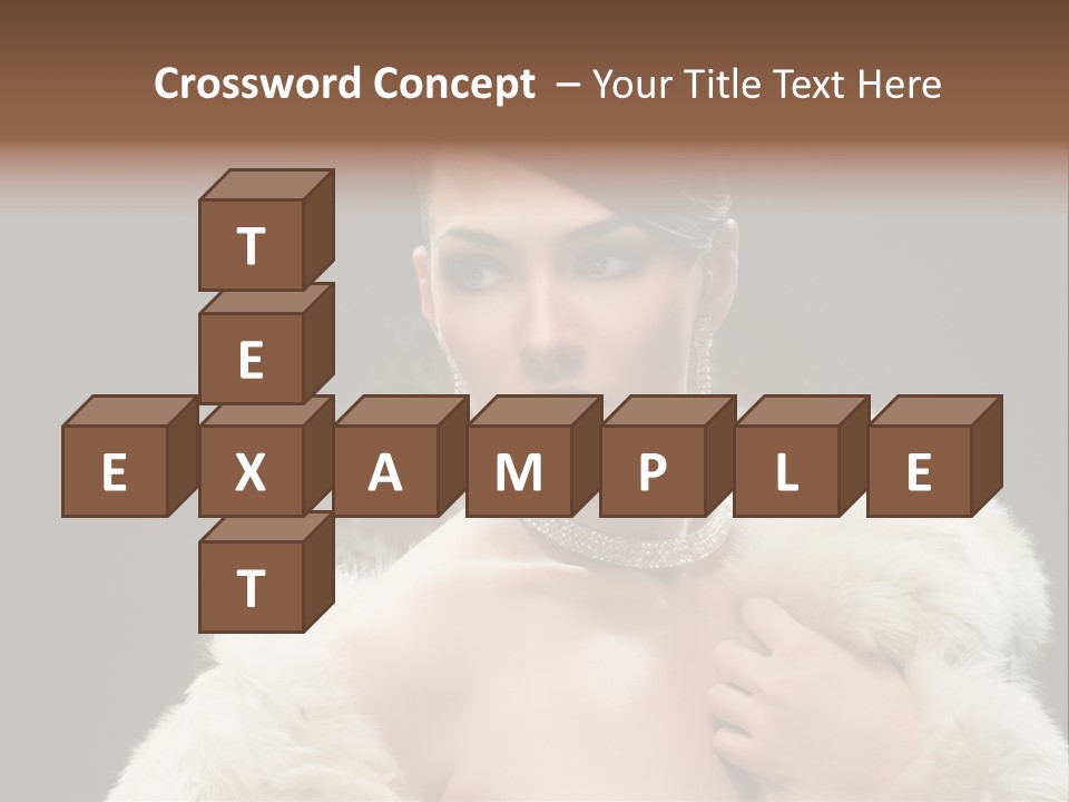 Person Women Sensuality PowerPoint Template