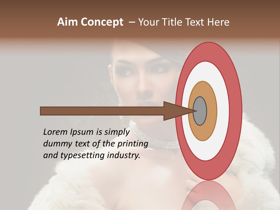 Person Women Sensuality PowerPoint Template