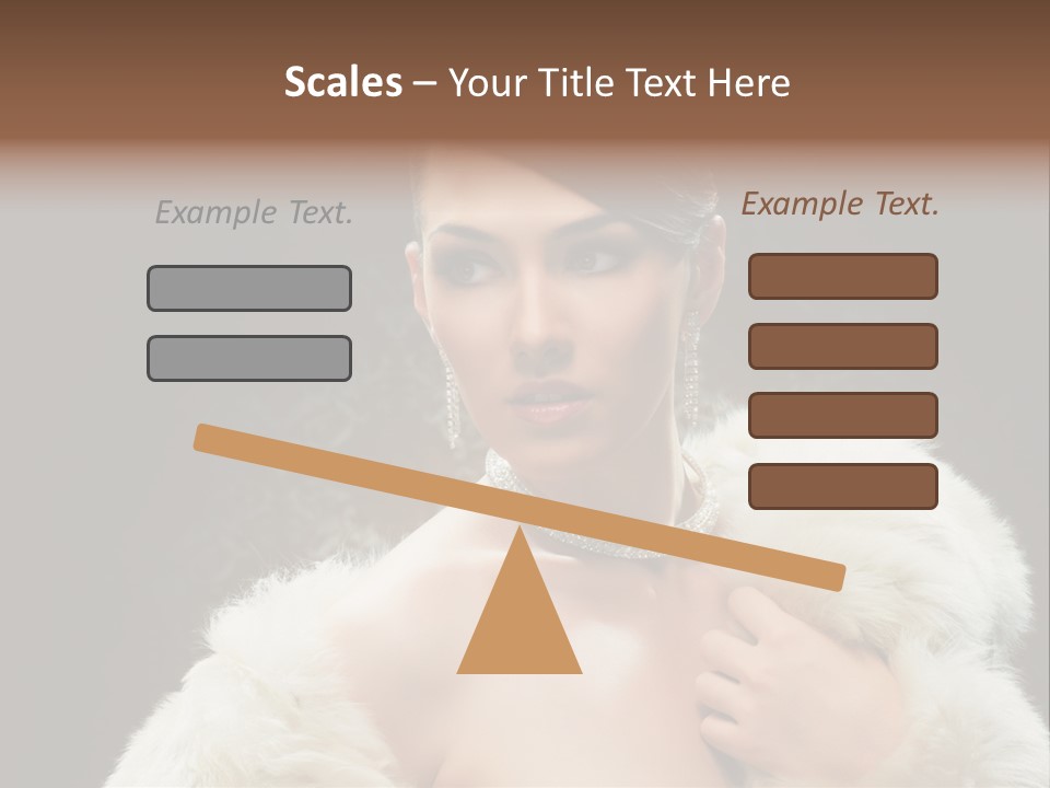 Person Women Sensuality PowerPoint Template