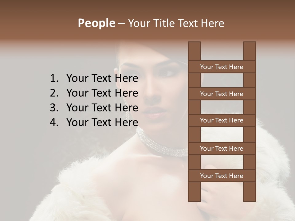 Person Women Sensuality PowerPoint Template
