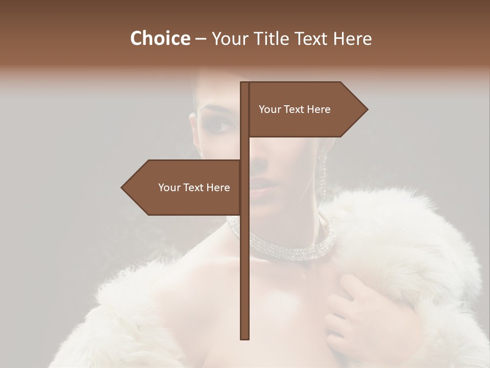 Person Women Sensuality PowerPoint Template