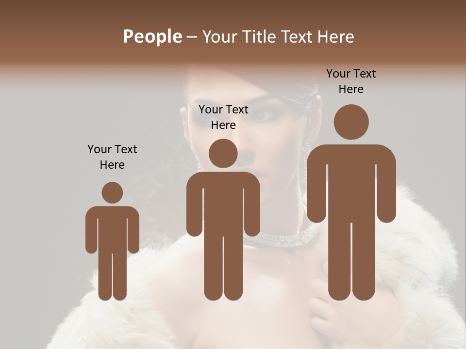 Person Women Sensuality PowerPoint Template