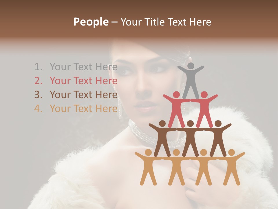 Person Women Sensuality PowerPoint Template