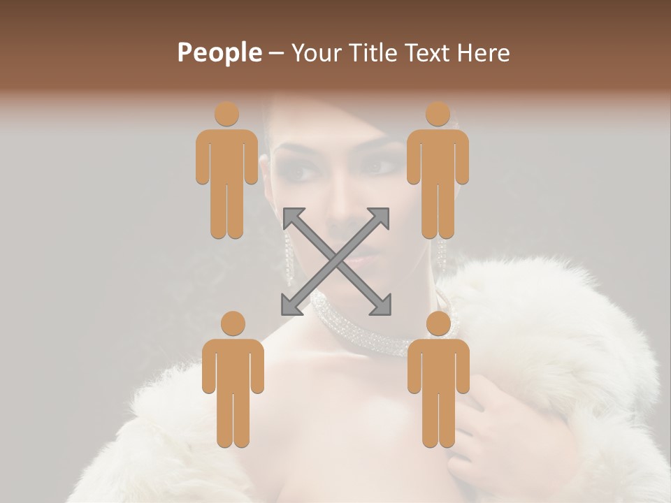 Person Women Sensuality PowerPoint Template