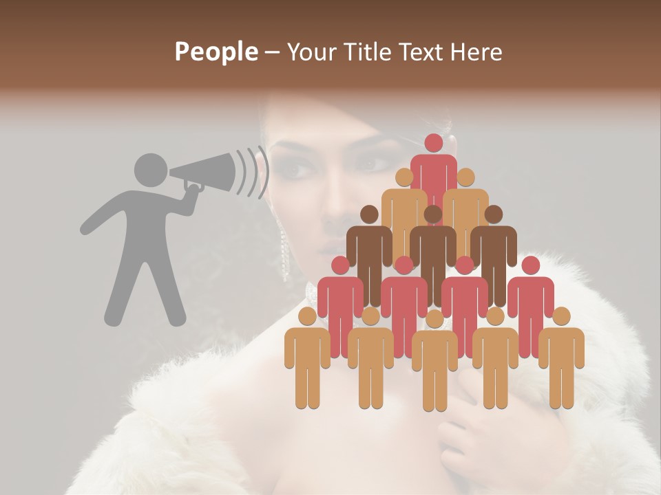 Person Women Sensuality PowerPoint Template