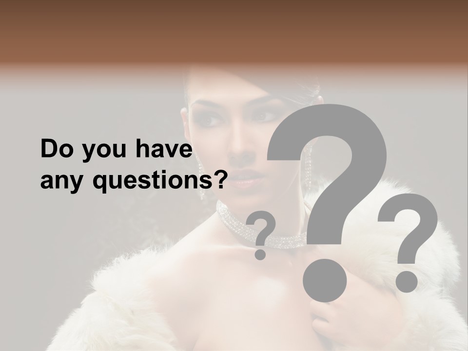 Person Women Sensuality PowerPoint Template