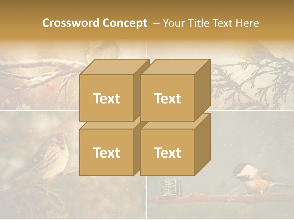 Holiday Sepia Greeting PowerPoint Template