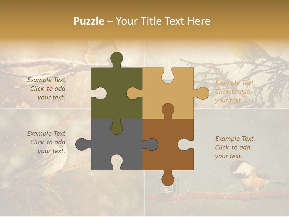 Holiday Sepia Greeting PowerPoint Template