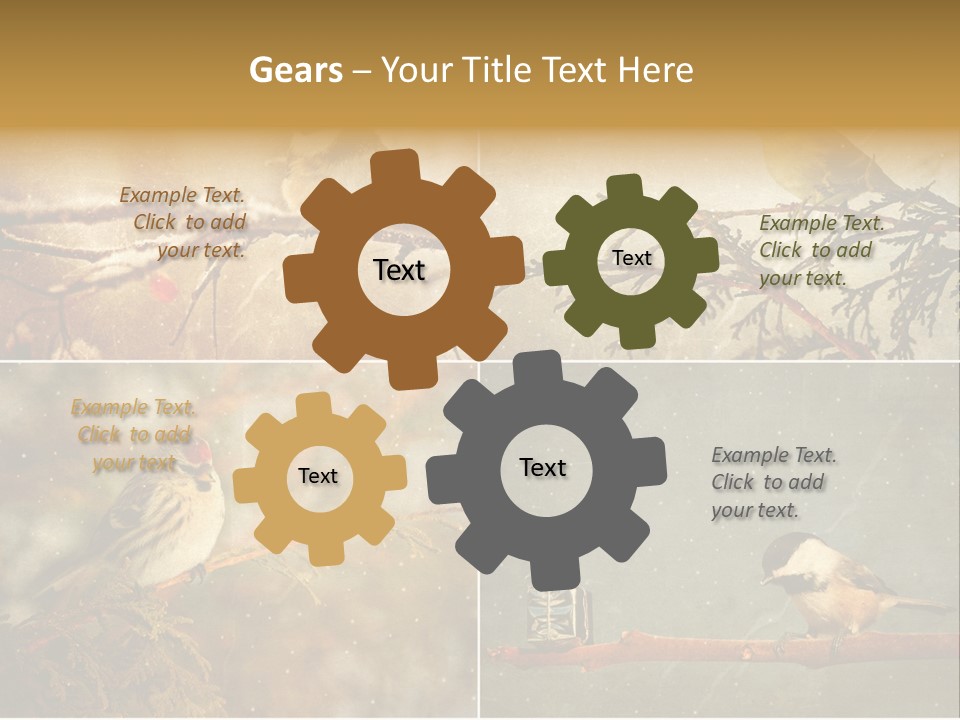 Holiday Sepia Greeting PowerPoint Template