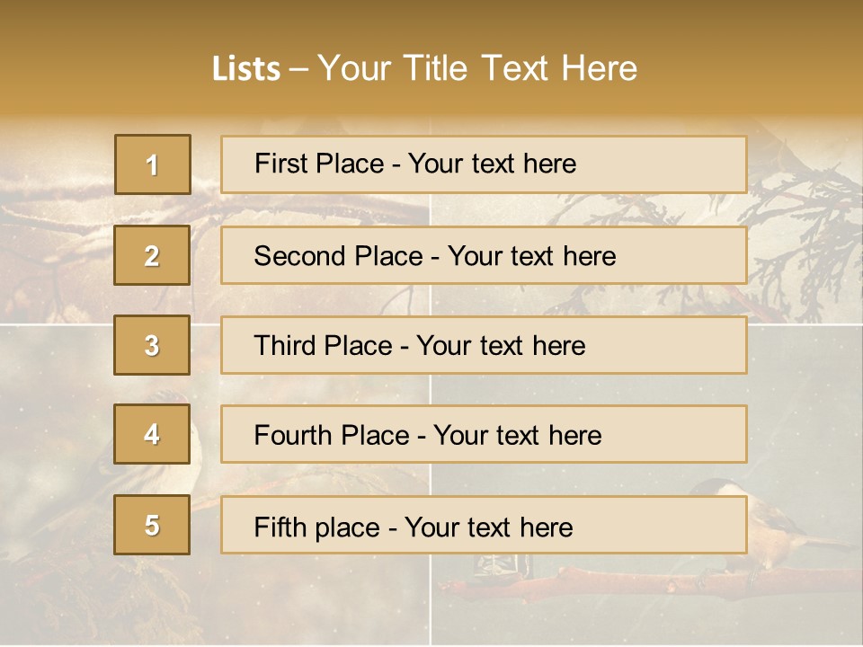 Holiday Sepia Greeting PowerPoint Template